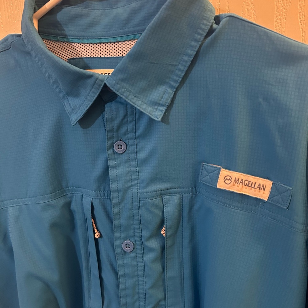 Magellan Outdoors Teal Shirt Jacket